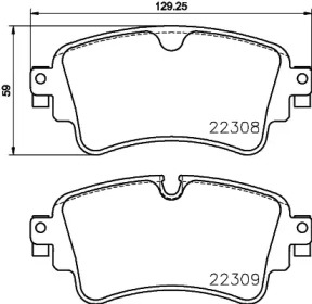 BREMBO p85154 -  Комплект тормозных колодок, дисковый тормоз