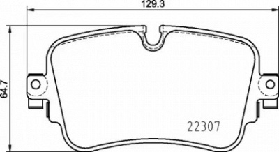 BREMBO p85161 -  Комплект тормозных колодок, дисковый тормоз