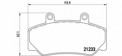 BREMBO p86006 -  Комплект тормозных колодок, дисковый тормоз