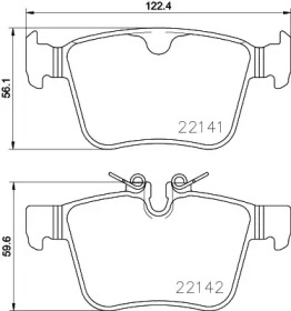 BREMBO p86029 -  Комплект тормозных колодок, дисковый тормоз