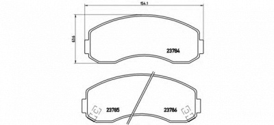 BREMBO p99003 -  Комплект тормозных колодок, дисковый тормоз