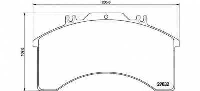 BREMBO pa6015 -  Комплект тормозных колодок, дисковый тормоз