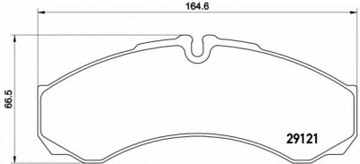 BREMBO pa6017 -  Комплект тормозных колодок, дисковый тормоз