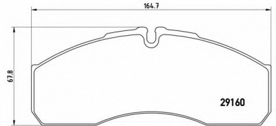 BREMBO pa6022 -  Комплект тормозных колодок, дисковый тормоз
