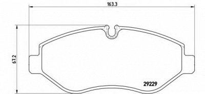 BREMBO pa6026 -  Комплект тормозных колодок, дисковый тормоз