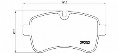 BREMBO pa6027 -  Комплект тормозных колодок, дисковый тормоз