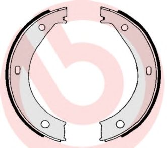 BREMBO s06503 -  Комплект тормозных колодок, стояночная тормозная система