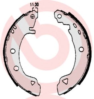 BREMBO s23508 -  Комплект тормозных колодок