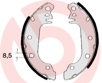 BREMBO s23569 -  Комплект тормозных колодок