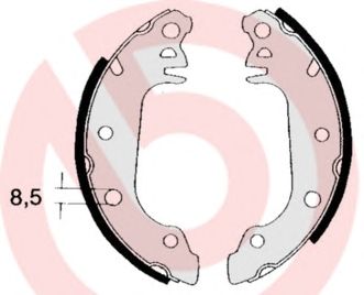 BREMBO s24504 -  Комплект тормозных колодок