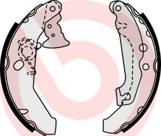 BREMBO s24518 -  Комплект тормозных колодок