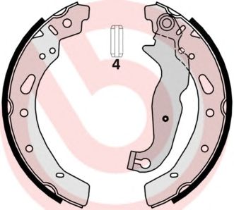 BREMBO s24540 -  Комплект тормозных колодок