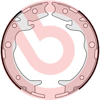 BREMBO s28516 -  Комплект тормозных колодок, стояночная тормозная система