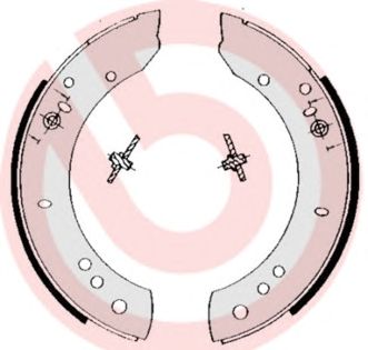 BREMBO s44502 -  Комплект тормозных колодок