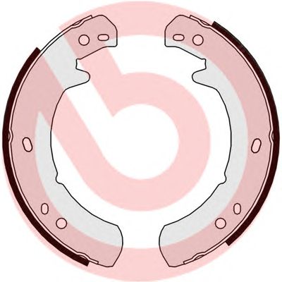 BREMBO s44507 -  Комплект тормозных колодок, стояночная тормозная система