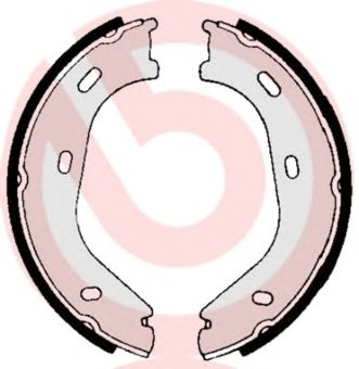 BREMBO s50505 -  Комплект тормозных колодок, стояночная тормозная система