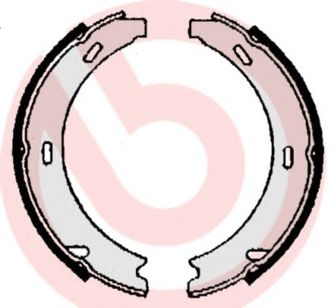 BREMBO s50508 -  Комплект тормозных колодок, стояночная тормозная система