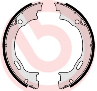BREMBO s50516 -  Комплект тормозных колодок, стояночная тормозная система
