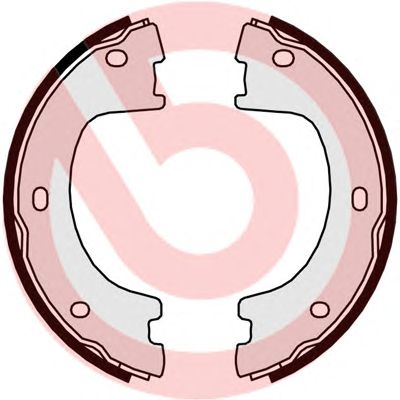 BREMBO s50521 -  Комплект тормозных колодок, стояночная тормозная система