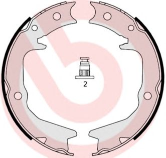 BREMBO s54519 -  Комплект тормозных колодок, стояночная тормозная система