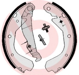 BREMBO s59509 -  Комплект тормозных колодок