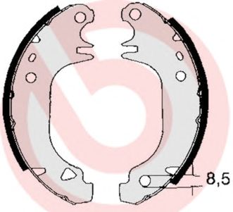 BREMBO s61535 -  Комплект тормозных колодок