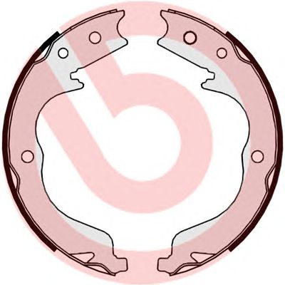 BREMBO s61542 -  Комплект тормозных колодок, стояночная тормозная система