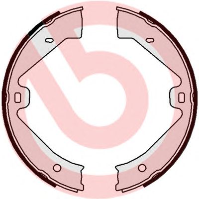 BREMBO s65505 -  Комплект тормозных колодок, стояночная тормозная система