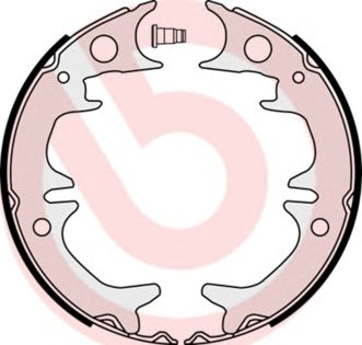 BREMBO s83543 -  Комплект тормозных колодок, стояночная тормозная система