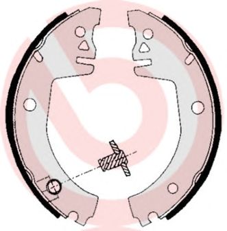 BREMBO s85512 -  Комплект тормозных колодок