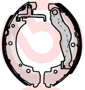 BREMBO s85515 -  Комплект тормозных колодок