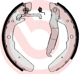 BREMBO s85517 -  Комплект тормозных колодок