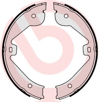 BREMBO s85536 -  Комплект тормозных колодок, стояночная тормозная система