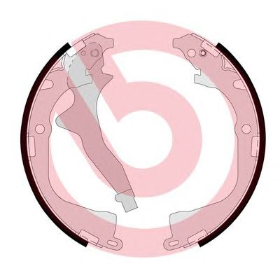 BREMBO s85542 -  Колодки тормозные барабанные, комплект