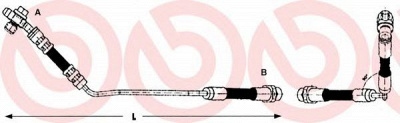 BREMBO t06014 -  Тормозной шланг