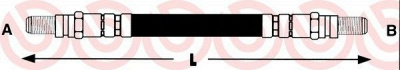 BREMBO t24019 -  Тормозной шланг