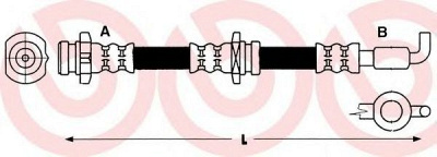 BREMBO t59010 -  Тормозной шланг