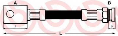 BREMBO t85032 -  Тормозной шланг