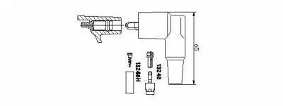 BREMI 13248 -  Вилка, катушка зажигания