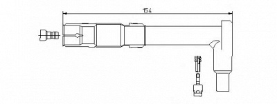 BREMI 132922 -  Вилка, свеча зажигания