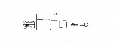 BREMI 13550 -  Вилка, катушка зажигания