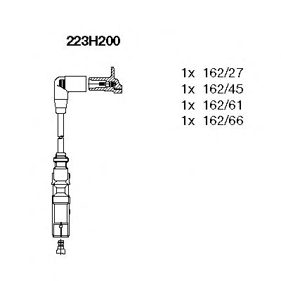 BREMI 223h200 -  Комплект проводов зажигания