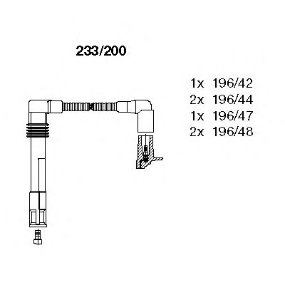 BREMI 233200 -  Комплект проводов зажигания