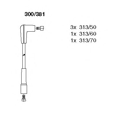 BREMI 300381 -  Комплект проводов зажигания