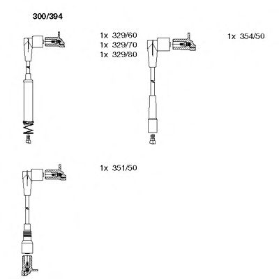 BREMI 300394 -  Комплект проводов зажигания