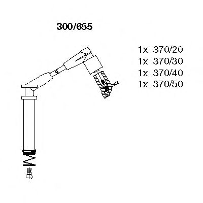 BREMI 300655 -  Комплект проводов зажигания