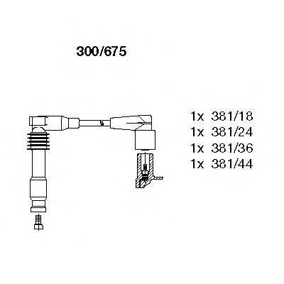 BREMI 300675 -  Комплект проводов зажигания