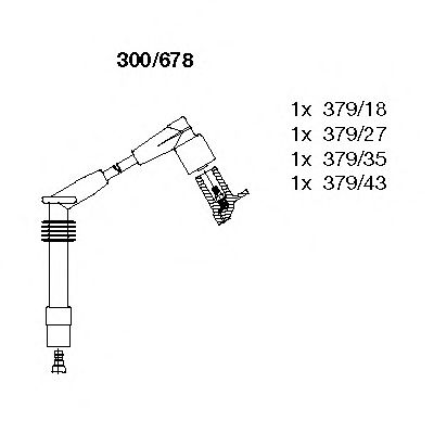 BREMI 300678 -  Комплект проводов зажигания