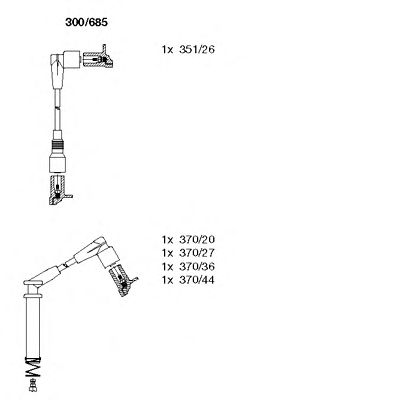 BREMI 300685 -  Комплект проводов зажигания