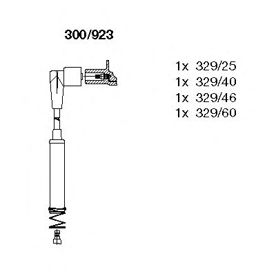 BREMI 300923 -  Комплект проводов зажигания